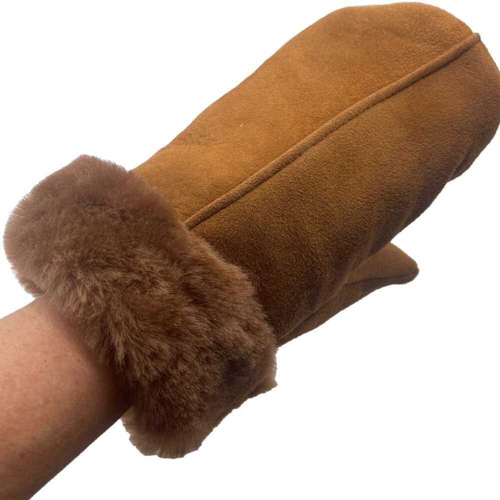 Shearling Sheepskin Leather Mittens – Winter Mittens for Men & Wom…
